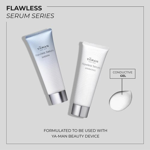 YAMAN Flawless Serum Smooth 2.8 oz. | Use alone or with YAMAN's Photo Plus device series | Hyaluronic Acid + Squalane + Dipotassium Glycyrrhizate + Botanical Extracts