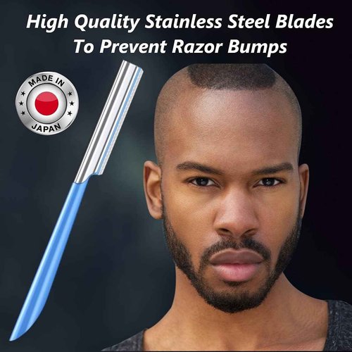 Mustache Scissors Grooming Kit Comb - Movember Travel Razor Mens Beard Trimmer Straight Edge Stainless Steel Shaping Tool For Men After Black Color Dye Goatee Shaper Clippers Balm Combs Wash Brush