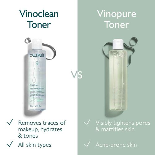 Caudalie Vinopure Natural Salicylic Acid Pore Minimizing Toner, 6.7 Ounce