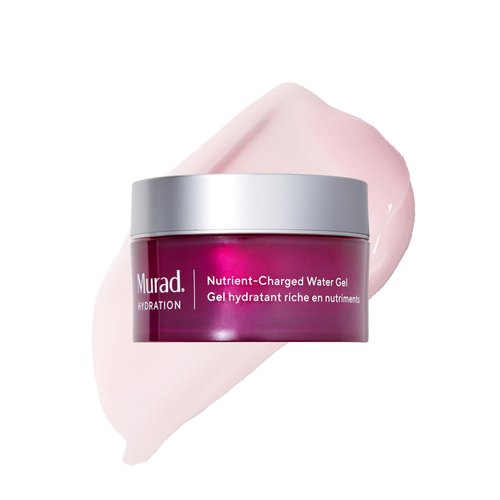 Murad Nutrient-Charged Water Gel – Hydrating Face Moisturizer with Peptides, Vitamins & Minerals for Dry Skin, Long-Lasting Moisture, Plump Skin, Oil-Free, Lightweight, Barrier Repair - 1.7Fl Oz