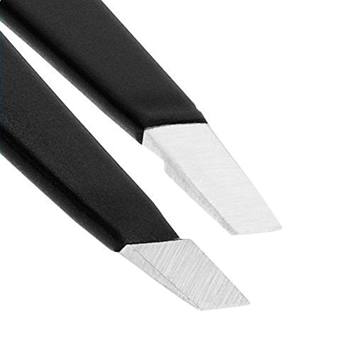Eyebrow Tweezers Women Facial Hair, Stainless Steel Facial Hair Removal Precision Tweezer for Men & Women in Black, Slanted Tip Eyebrow Plucker for Easy Plucking, Professional Tweezers by AURAY (10)