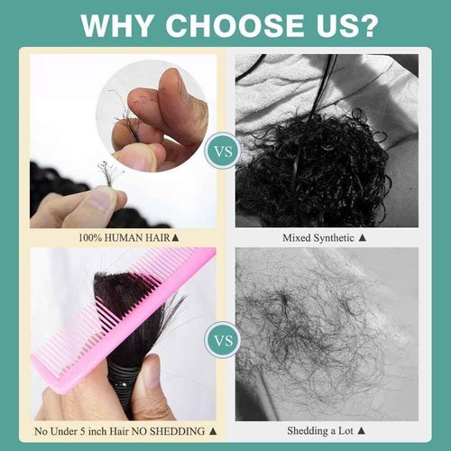 Human Braiding Hair 100g 16 Inch Deep Wave Bulk Human Hair for Braiding 2 Bundles/Pack No Weft Brazilian Virgin Deep Curly Human Hair Extensions Color 99J Burgundy Braiding Hair for Micro Braids