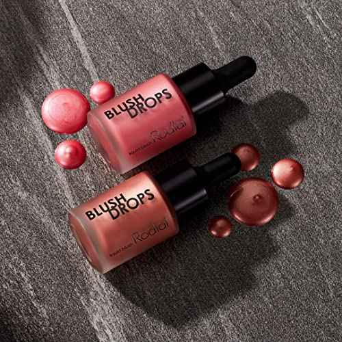 Rodial Blush Drops Sunset Kiss/Frosted Pink, 0.5 fl oz, Moisturising Make Up Blush Drops with Vitamin E, Liquid Blush with Naturally Radiant Finish, Long Lasting Finish