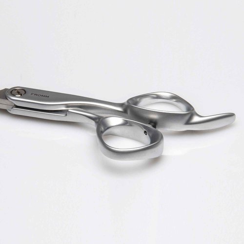 Fromm Transform 5.75" Extra Smooth Hair Cutting Shears for Wet and Dry Hair, Polished Silver Japanese Steel Scissors with Beveled Blade