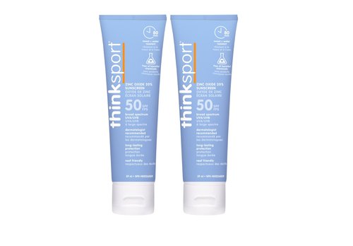 Thinksport SPF 50 Plus Sunscreen, 3 Ounce-pack of 2