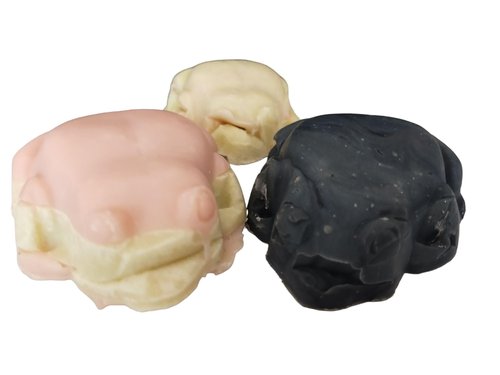WFG Waterfall Glen Soap Company Franken Frogs Vegan Soap Bars, Box of 3, Assorted Designs