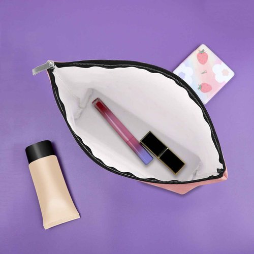 Sazuwu Pink Makeup Bag Cosmetic Organizers for Women Writers Author & Novelist Gift, Cosmetic Bag for Travel or Appreciation Birthday Retirement Thank You Gifts