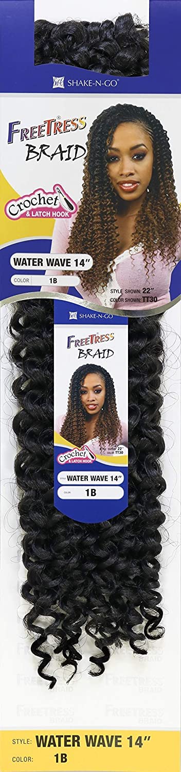 MULTI PACK DEALS! FreeTress Crochet Braids Water wave 14" (3-PACK, OT30)