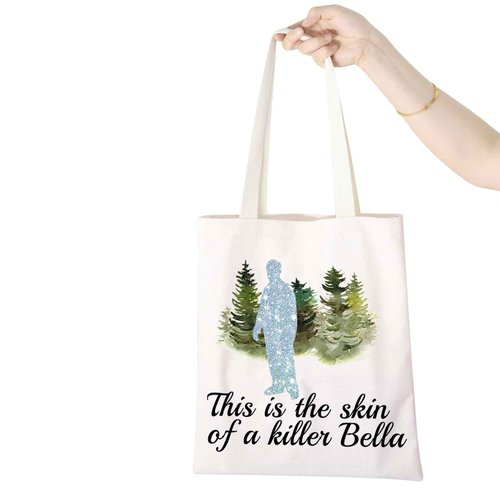 WCGXKO Movie Show Inspired Gift This Is The Skin Of A Killer Bella Zipper Pouch Makeup Bag for Fans (This is the skin tote)