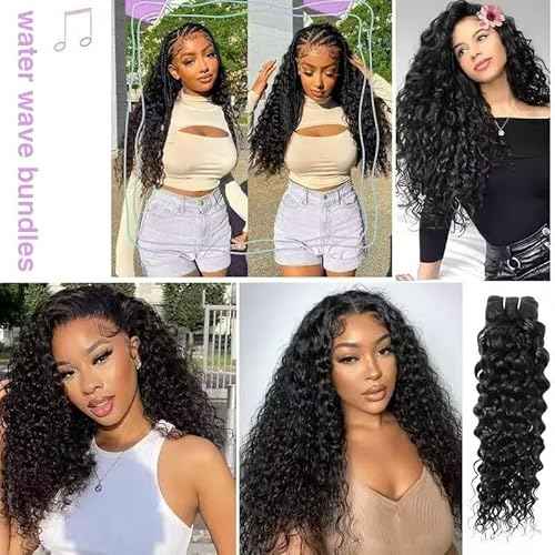 Zealady 12A Brazilian Water Wave Human Hair Bundles 100% Unprocessed Virgin Wet And Weave Human Hair Bundles 12 14 16