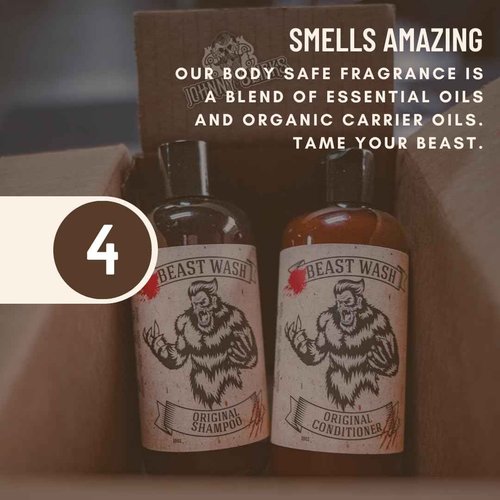 Johnny Slicks Body Wash - Supports Clean & Hydrated Skin - With Activated Charcoal, Organic Oils & Exfoliants - Original Scent - 16 oz