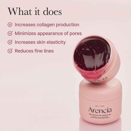 Arencia Overnight Face Mask Serum Duo [Glow Hyssop + Red Collagen ] for Glass Skin, Korean skincare