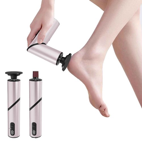 Foldable Foot Callus Remover Tool Electric-Professional Aluminum Callus Remover for Feet-Stepless Speed Control Pedicure Tools for Dead Skin with 20pcs Sandpaper Discs