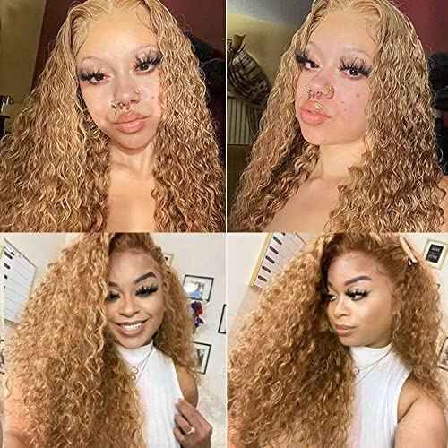 Blonde Bundles Color #27 Human Hair Bundles 20 22 24 inch Honey Blonde Water Wave Bundle 27 Water Wave Bundle