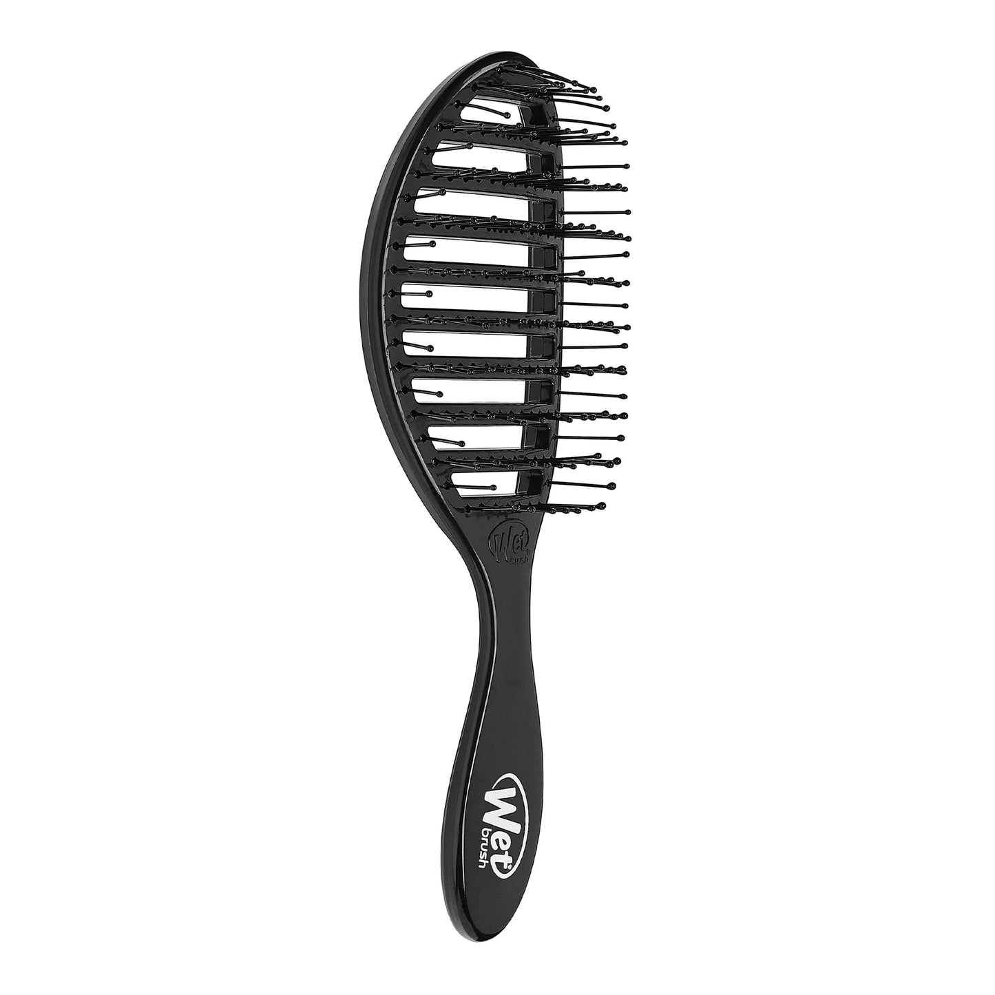 Wet Brush Speed Dry Hair Brush, Black - Vented Design & Ultra Soft HeatFlex Bristles Are Blow Dry Safe With Ergonomic Handle Manages Tangle and Uncontrollable Hair - Pain-Free Hair (Pack of 2)