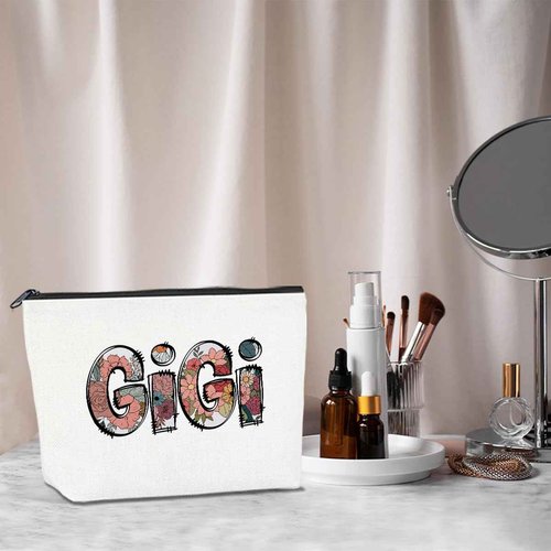 Gifts for Gigi Makeup Bag Mother's Day Birthday Christmas Appreciation Gigi Makeup Pouch Gift for Grandma Make Up Bags for Women Cosmetic Bags Presents for Grandma (1 Pcs)