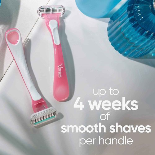 Gillette Venus Sensitive Disposable Razors for Women with Sensitive Skin, Delivers Close Shave with Comfort, 6 Count (Pack of 2)