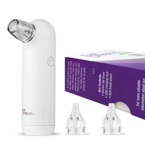 eosera® Ear Dryer MD® - Rechargeable Electric Ear Dryer with Compact Design and Various Size Tips | Perfect for Post-Shower or Swim Use