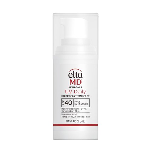EltaMD UV Daily SPF 40 Face Sunscreen Moisturizer with Zinc Oxide, Daily Face Moisturizer with SPF, Sunscreen, 0.5 oz Pump