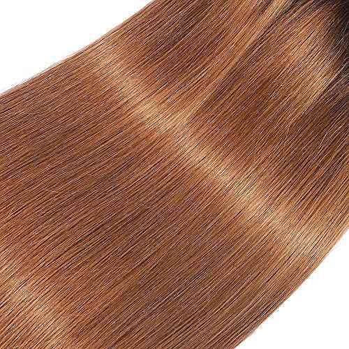 #30 Brown Bundles Human Hair Straight Bundles 22 24 26 Inch Light Brown Straight Bundle Human Hair Extensions Unprocessed Virgin Remy Hair 3 Bundle 50 Gram Per Bundle