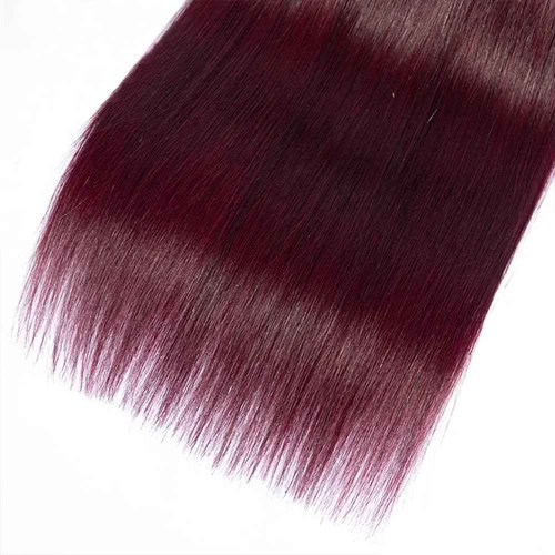 1B99j Bundles Burgundy Straight Human Hair Bundles Brazilian Virgin Human Hair 18 20 22 inch Two Tone Black To Burgundy Bundle Double Weft 1B99j Straight Hair Extensions