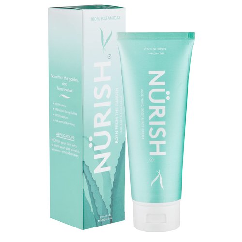 NURISH Advanced Moisturizing Cream | Natural & Vegan | Hand & Body Moisturizer for all Skin Type | Non-Comedogenic | Use 1/4 as much as other creams | Protects skin all day, Travel Friendly 3.4 Ounce