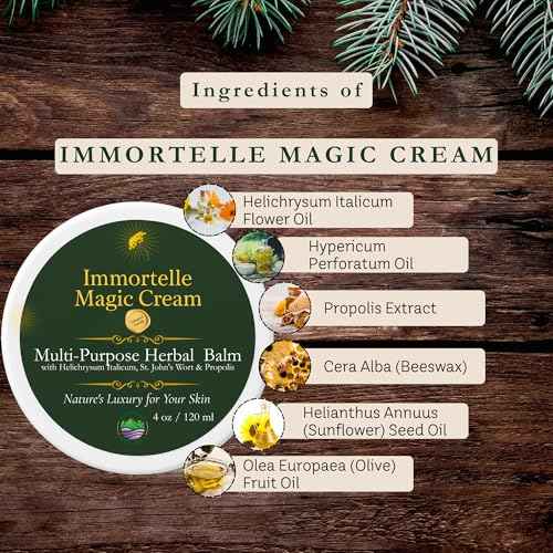 MOUNTAIN PASTURES¢ç Immortelle Magic Cream ? The Balkan Secret Balm for Healthy Skin ? Handcrafted Anti-Aging Formula with Wild Helichrysum ? Soothing, Deeply Nourishing ? 4 oz