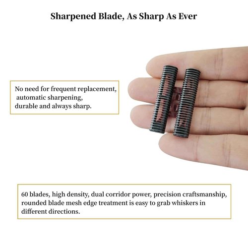 3 Pack Professional 5 Star Series Finale Shaver Replacement Foil and Cutter Bar Assembly Compatible with wahl Shaver Foil 7031-100, 7043-100 Super Close Shaving Replacement Heads，Black