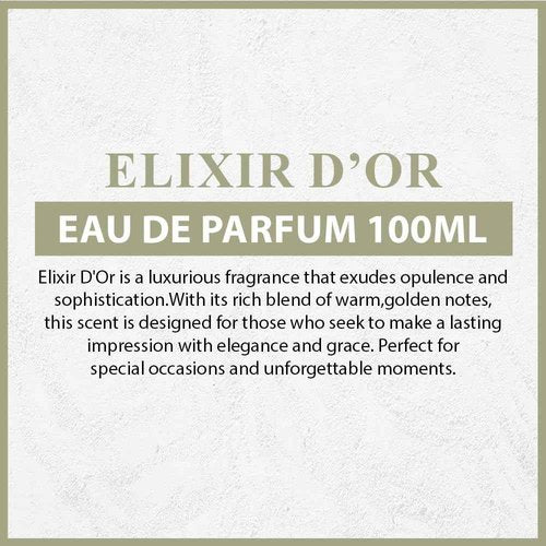 Elixir D'or For Women By Lorientale Fragrances Eau De Parfum 3.4 oz