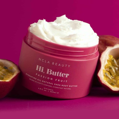 NCLA - Hi, Butter Natural Shea Body Butter | Vegan, Cruelty-Free, Clean Skincare (Passionfruit, 6.8 oz | 200 ml)