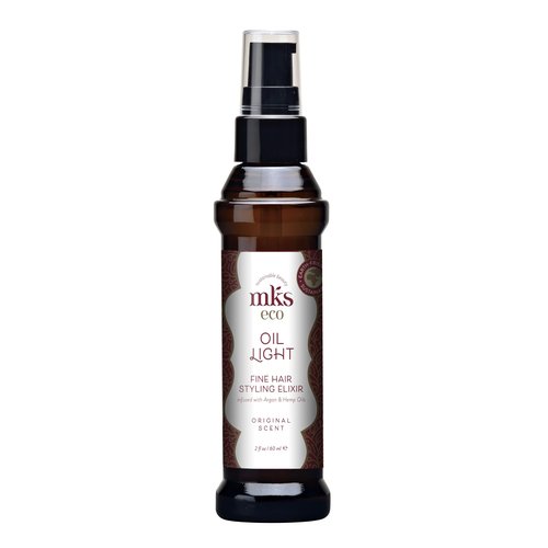 MKS Eco Hair Styling Elixir - Original 2 fl oz - Moroccan Argan Oil and Hemp Seed Oil for Fine Hair - Moisturizing, Nourishing & Frizz Control - Vegan & Cruelty-Free