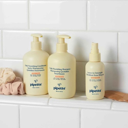 Pipette Daily Nourishing Conditioner -Tear Free Conditioner for Kids, Adds Moisture, 100% Plant-Derived Squalane and Quinoa, Orange + Vanilla Aroma, 11.2 fl oz