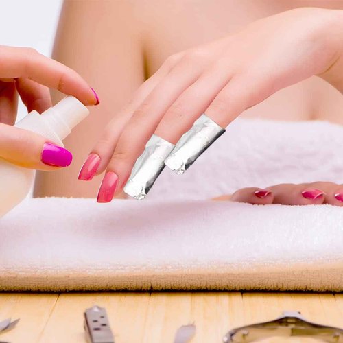 1000Pcs Nail Removal Foil Wraps Soak Off Foils for Nails Foil Nail Wraps Nail Polish Remover Foils Wipes Pads for Nails with Pre-attached Lint-Free Cotton Pads (1000Pcs)