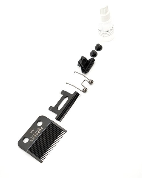 Supreme Trimmer DLC Coated Steel Hybrid Replacement Blade CBH21 | Tade Blade for Darkstar72 Clipper & Most Hair Clippers | Black