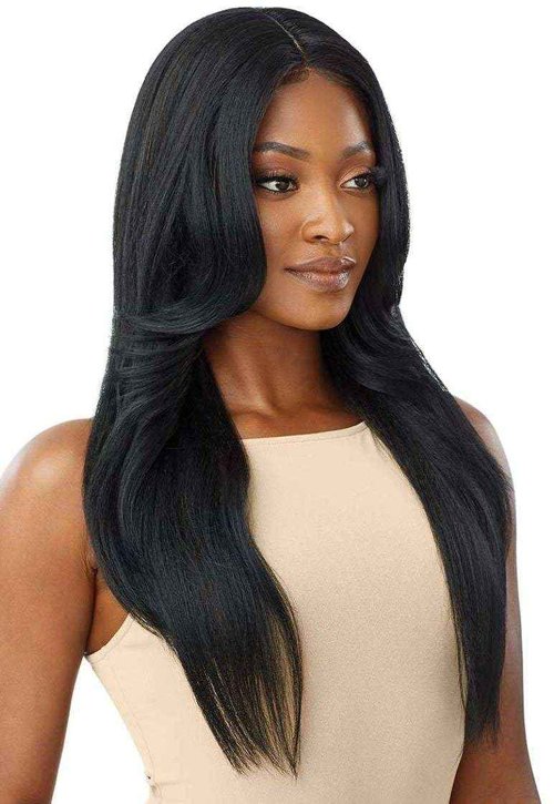 Outre Synthetic Pre-Plucked HD Transparent Lace Front Wig- KIMORA (3DRMALBL)