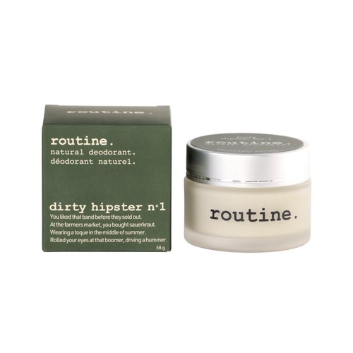 Routine ROUTINE Aluminum Free Natural Deodorant for Women and Men, Antiperspirant Deodorant for sensitive skin 58g Patchouli, Patchouley & Patchoulé (DIRTY HIPSTER NO. 1 Jar)