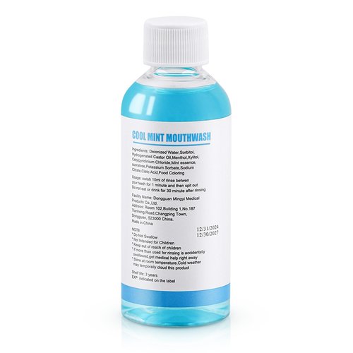 25 pcs Travel Size Mouthwash Bulk Mini Mouthwash, 80ml/2.7fl oz, Fresh Mint Portable Mouthwash Individual Mouthwash Bottles for Travel Toiletry Kits