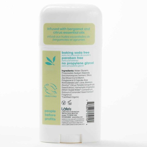 Lafe's Natural Deodorant | 2.25oz Aluminum Free Natural Deodorant Stick for Women & Men | Paraben & Baking Soda Free with 24-Hour Protection (Citrus & Bergamot/Extra Strength, 2.25 Ounce (3-Pack))