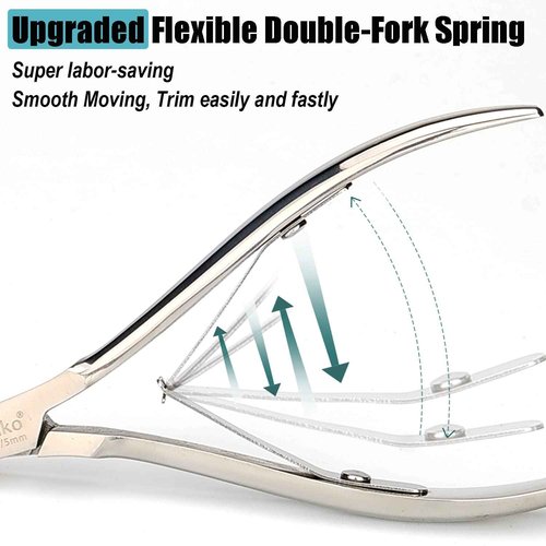 LePinko Salon-Quality and Professional Cuticle Trimmer Set 5mm Jaw
