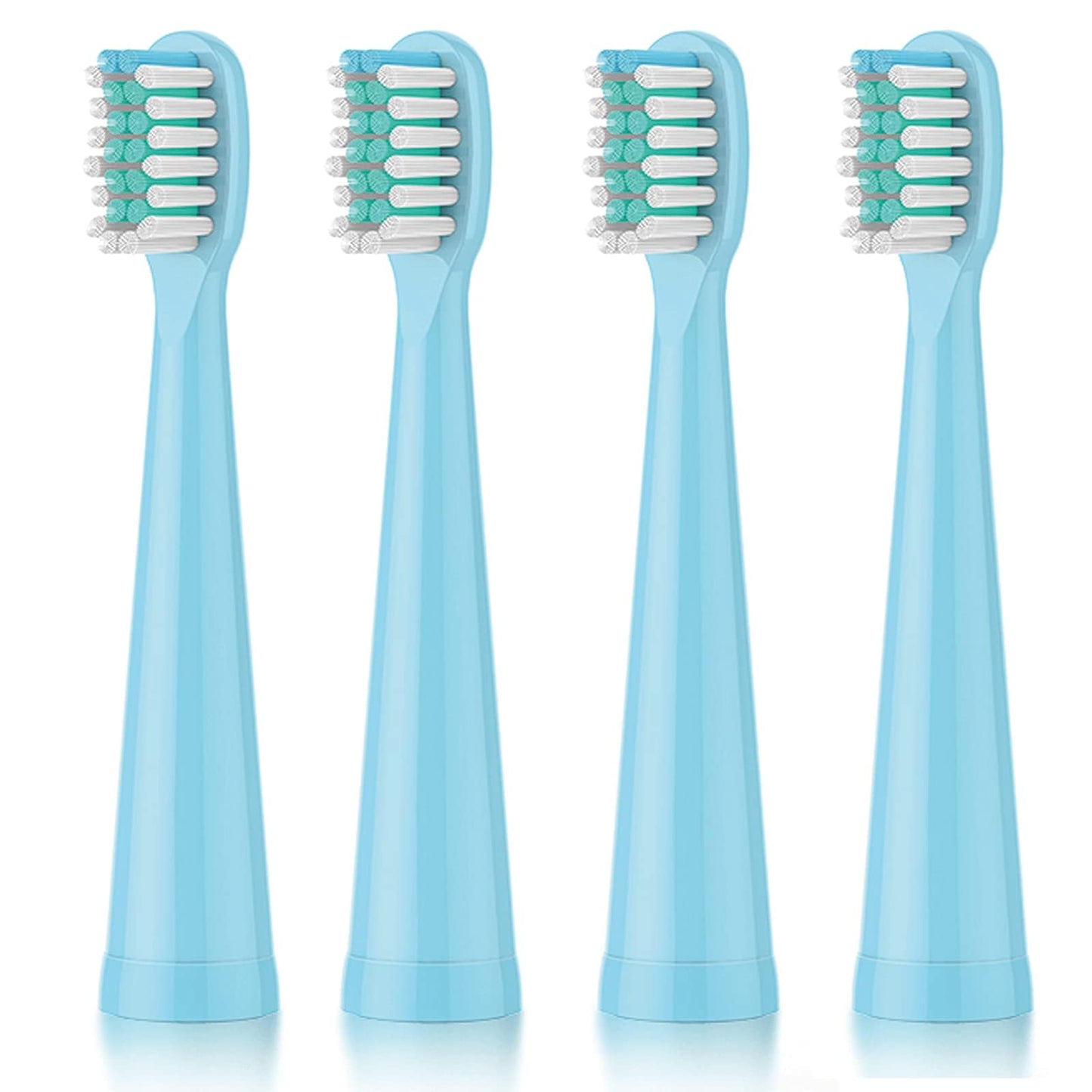 Dada-Tech Replacement Heads for Kids Electric Toothbrush DT-KE6 and DT-KE7 - Pack of 4 (Blue)