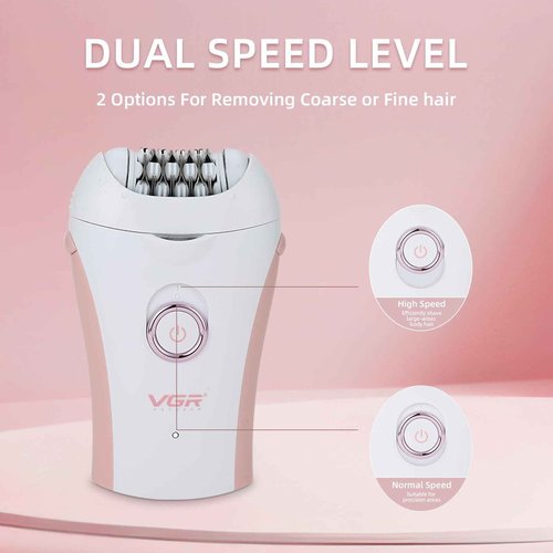Glabrouse Skin Smooth Glide Epilator for Women,Facial Epilator for Women,Cordless Face Hair Remover with Light,Hair Rmoval for Face Bikini Legs, Body Removal Device