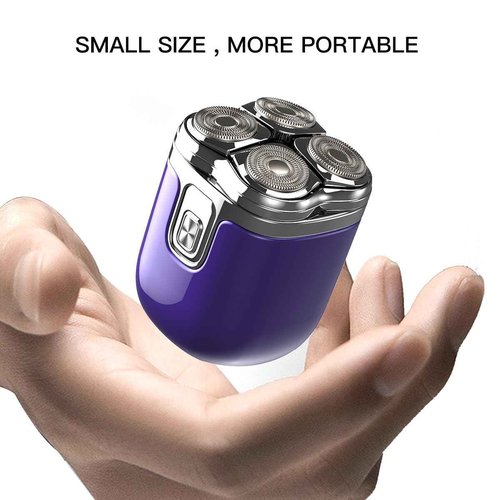 4-Blade Rotary Shaver for Men - Waterproof Electric Razor for Head Shaving & Face, Wet/Dry USB-C Rechargeable with LED Display, Detachable Trimmer Heads for Bald Men & Sensitive Skin