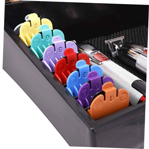 BIUDECO Barber Clipper Tray Organizer Portable Haircut Tools Keeper for Salon Hair Clippers Holder with Multiple Compartments Station Organizer for Hair Cutting Tools