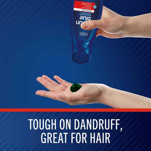 Selsun Blue Medicated Anti-dandruff Shampoo with Menthol, 11 fl. oz., Maximum Strength, Selenium Sulfide 1% (Pack of 3)