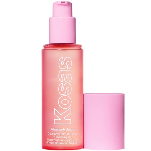 Kosas Plump + Juicy Cushiony Calm Botanical Cleansing Oil – Hydrating Makeup Remover for Sensitive Skin, Non-Greasy Oil Cleanser with Ceramides & Squalane for Soft, Soothed Skin