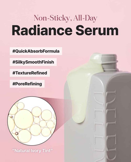 Delere Caviar Glow Smoothing Serum | Caviar Collagen with Niacinamide and Retinol for Face | Korean Serum for Glowing Skin and Radiant Glass Skin, 1.7oz