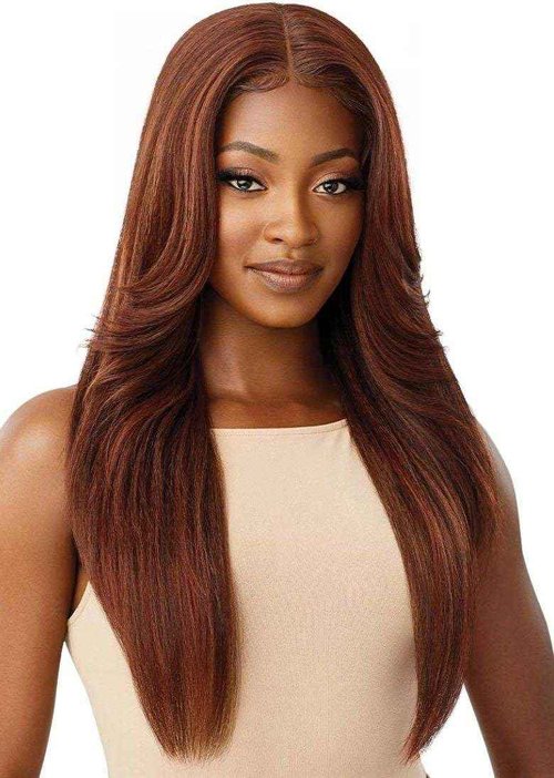 Outre Synthetic Pre-Plucked HD Transparent Lace Front Wig- KIMORA (3DRMALBL)
