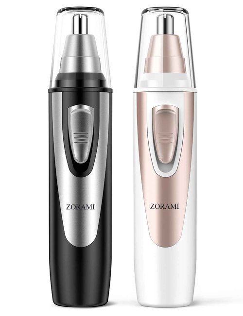 ZORAMI Ear and Nose Hair Trimmer Clipper - 2025 Professional Painless Hair Trimmer Black & Pink