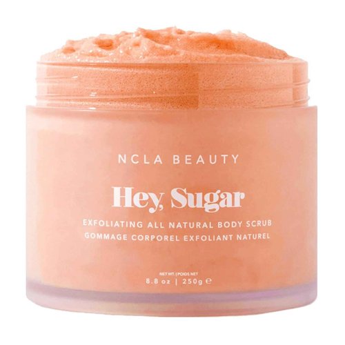 NCLA - Hey, Sugar Natural Body Scrub | Clean, Natural, Non-Toxic Beauty (Peach; 250g | 8.8oz)