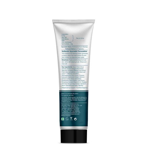 Forest Essentials Shaving Cream Sandalwood & Orange Peel 60g
